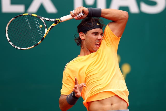 Rafael Nadal pictured in Monte Carlo