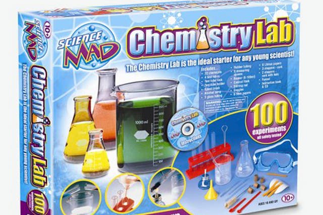 1. Chemistry Lab

<p>£19.99, sbdirect.biz</p>

<p>This set has all the things to fire a teen's interest in practical science, including 20 chemicals and the all-important spirit burner and test tube.</p>