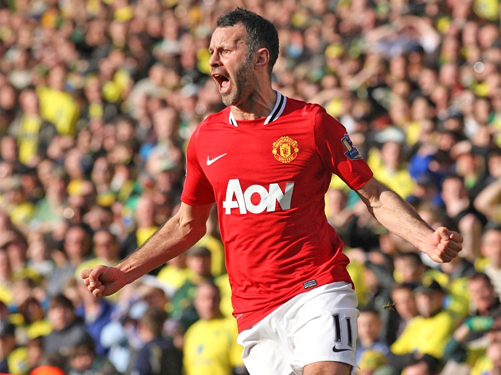 Manchester United's Ryan Giggs is close to his 13th Premier League title