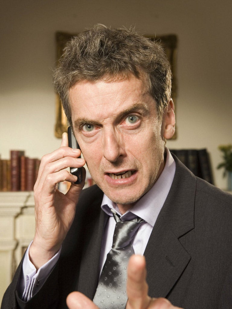 The word of the week is omnishambles. It was a word first used in an expletive-strewn rant by Malcolm Tucker in a lift in The Thick Of It (pictured)