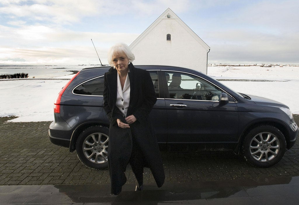 Iceland's first female prime minister, Johanna Sigurdardottir