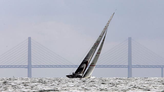 The Oresund Bridge links Copenhagen in Denmark and Malmo in Sweden