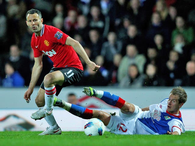 Ryan Giggs has won only five penalties for Manchester United in 20 years, according to his manager, Sir Alex Ferguson