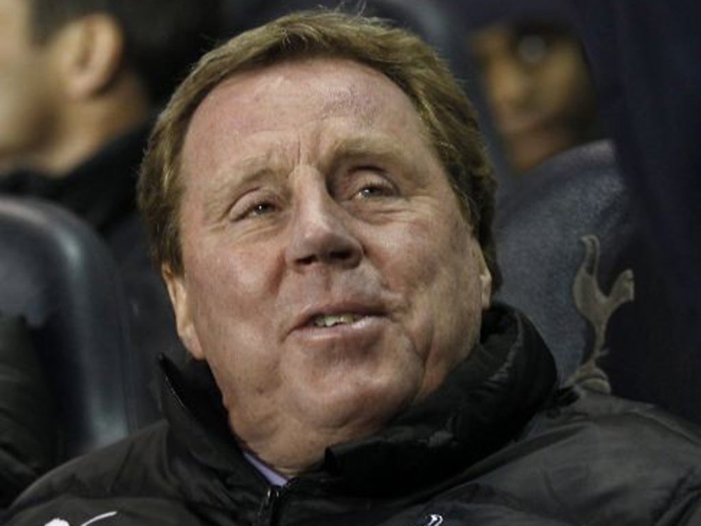 Harry Redknapp: The Tottenham manager said his squad are
'quiet lads' and 'not very vocal'