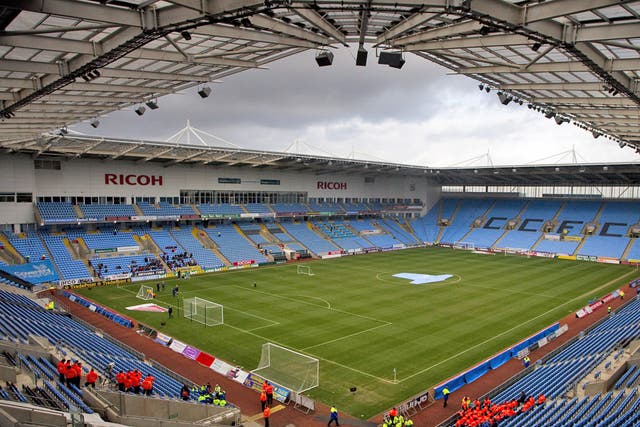 A view of the Ricoh Arena