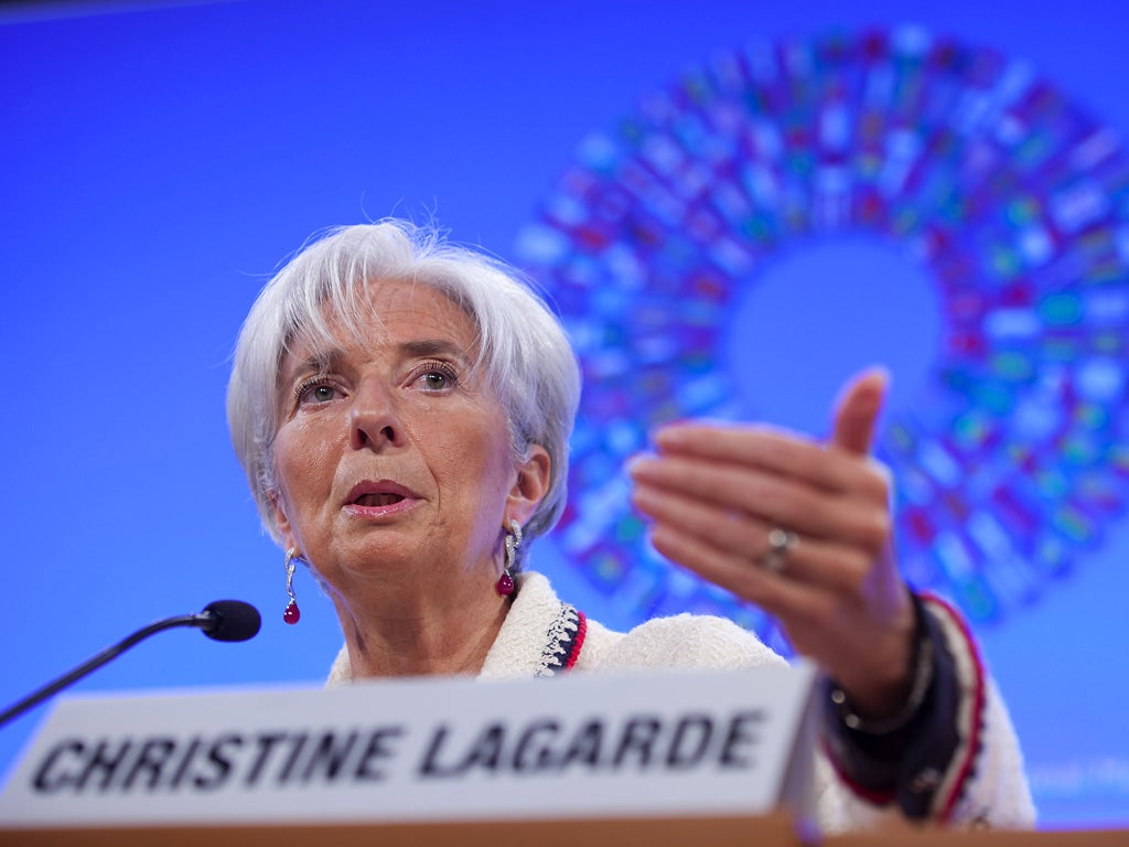 Christine Lagarde: The IMF's boss has raised total lending
resources by $430bn.