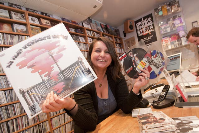 Natasha Youngs prepares for the rush at Resident Records in Brighton