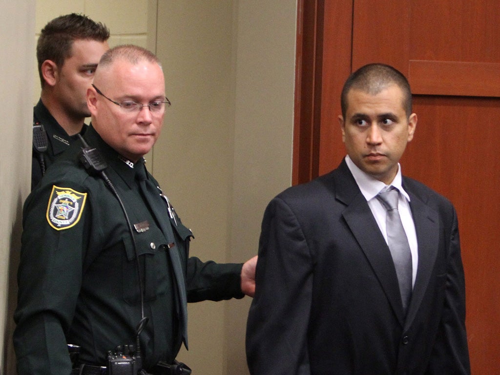 George Zimmerman in court in Sanford, Florida, yesterday