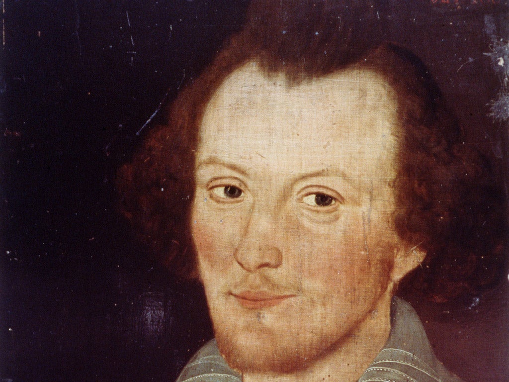 All-seeing Eye: A man thought to be Shakespeare, at 39. His birth and death are marked tomorrow