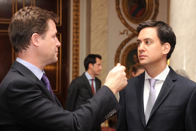 Clegg and Miliband, may join forces over reform of the House of Lords