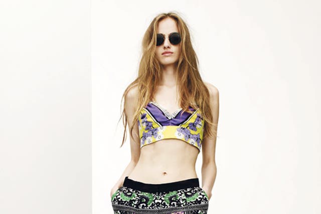 Africa Funky Fairtrade: Bra top £25, and trousers £40, Asos Africa, from 30 April, asos.com