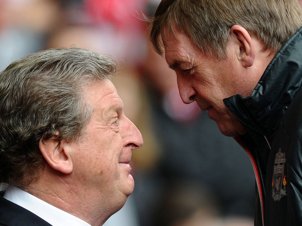 Roy Hodgson and Kenny Dalglish come face-to-face at Anfield