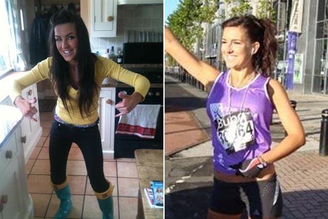 Claire Squires: Images from her JustGiving fund-raising website page, where thousands of people have been donating after her death in the marathon yesterday