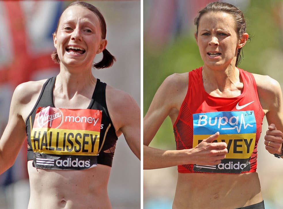 Claire Hallissey (left) will run at the Games at the expense of Jo Pavey