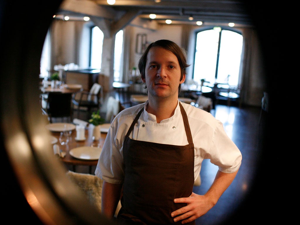 Chef Rene Redzepi at his restaurant Noma in Copenhagen