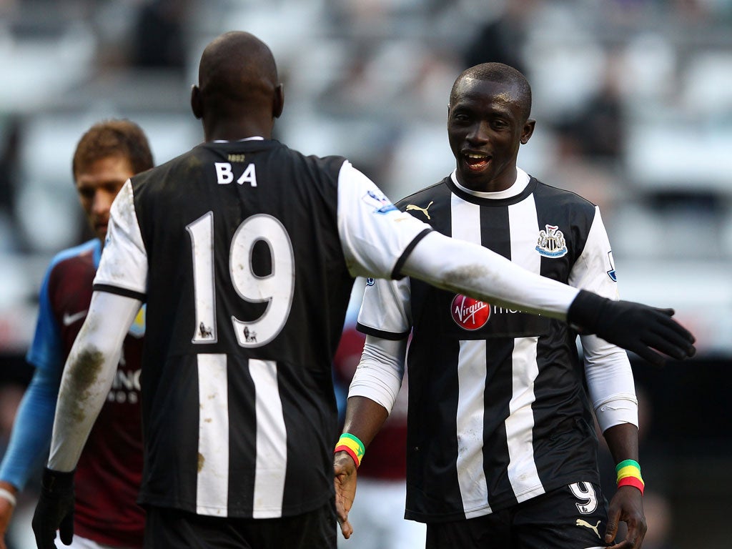 Papiss Cisse and Demba Ba have struck up a fine partnership at Newcastle