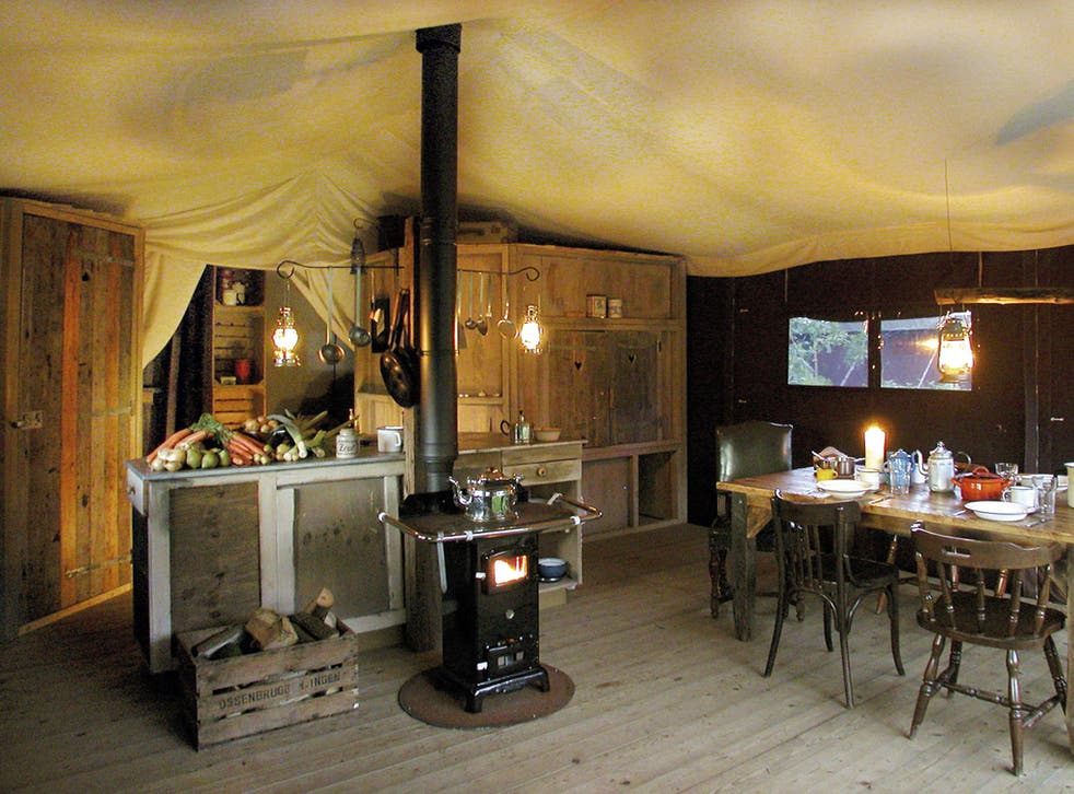 Creature comforts: a Feather Down Farm tent