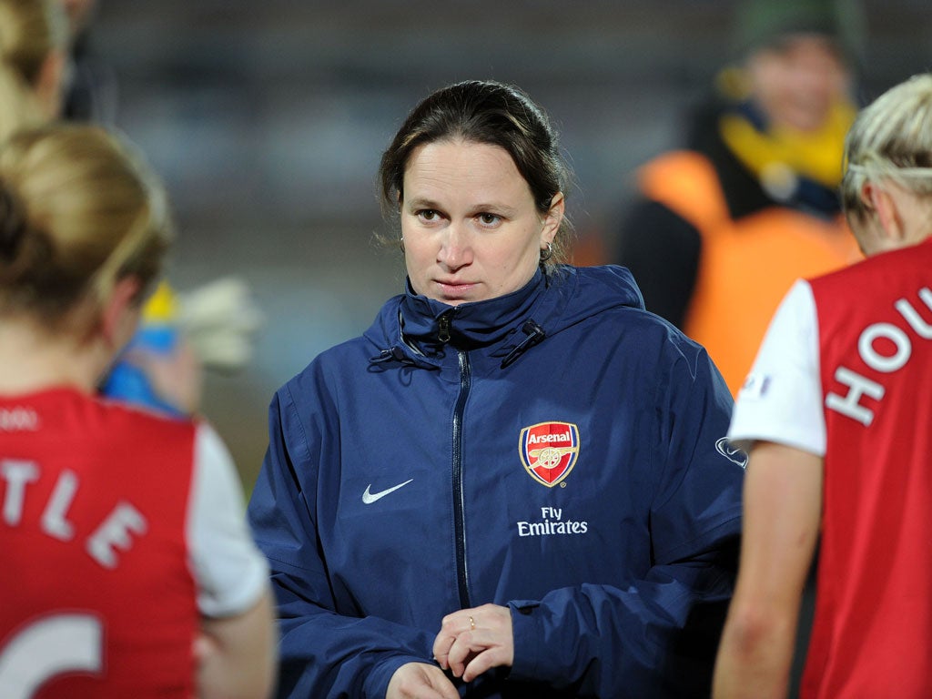 Arsenal Ladies manager Laura Harvey