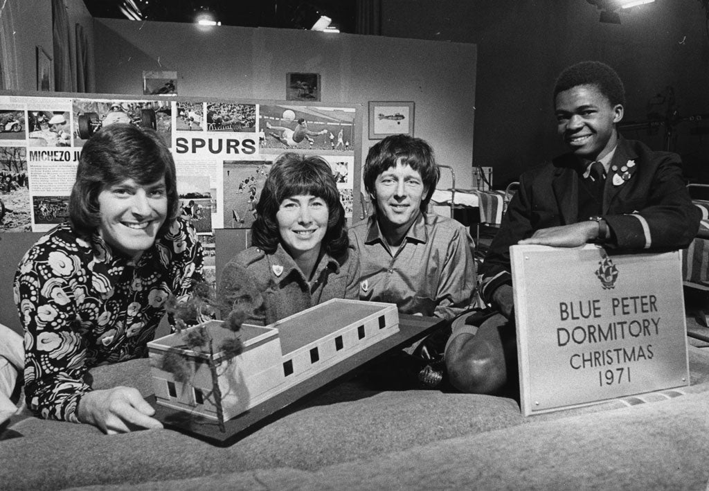 Blue Peter: 1958 onwards The show has been popular with generations of kids thanks to the presenters, the pets, and the sticky back plastic creations. Occasionally struggles with a do-gooder/dullsville image: Blue Peter was an early champion of green issues, charity appeals and is generally keen on wholesome fun. Not that its presenters are always so squeaky clean: in 1998 Richard Bacon was famously sacked after a tabloid reported his cocaine habit.