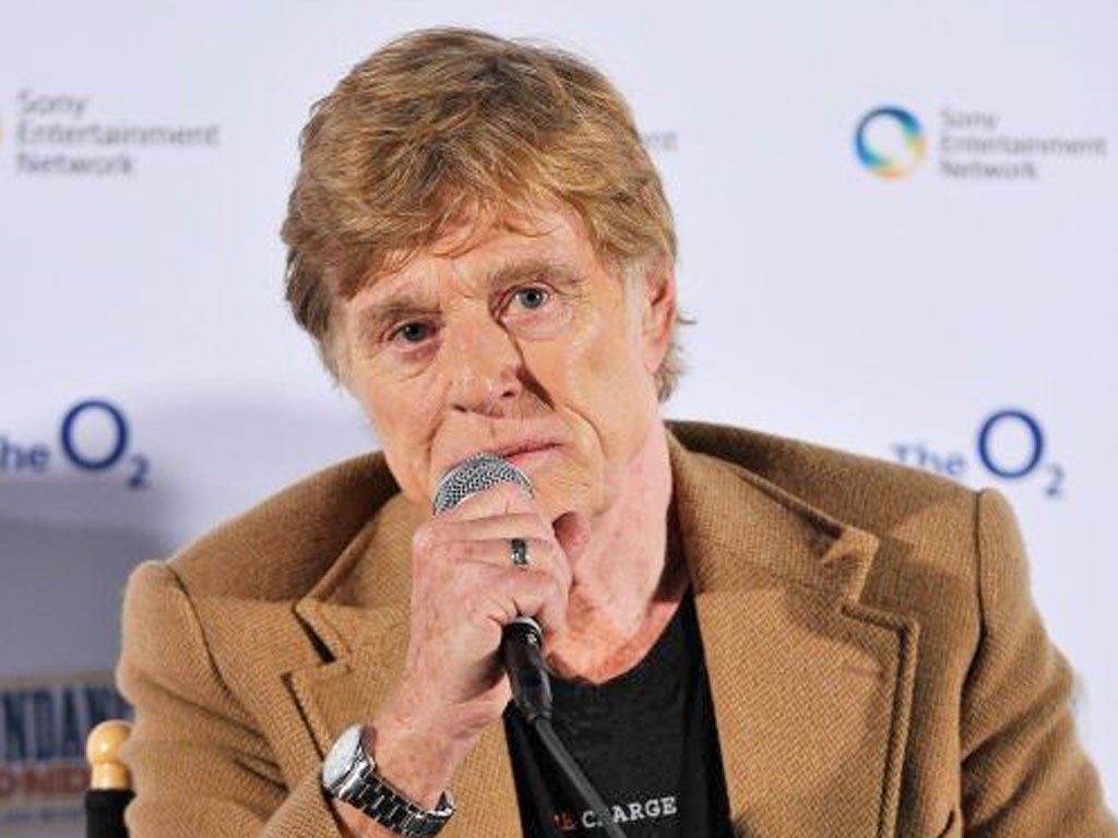 Robert Redford opens Sundance London at the
02 Arena yesterday