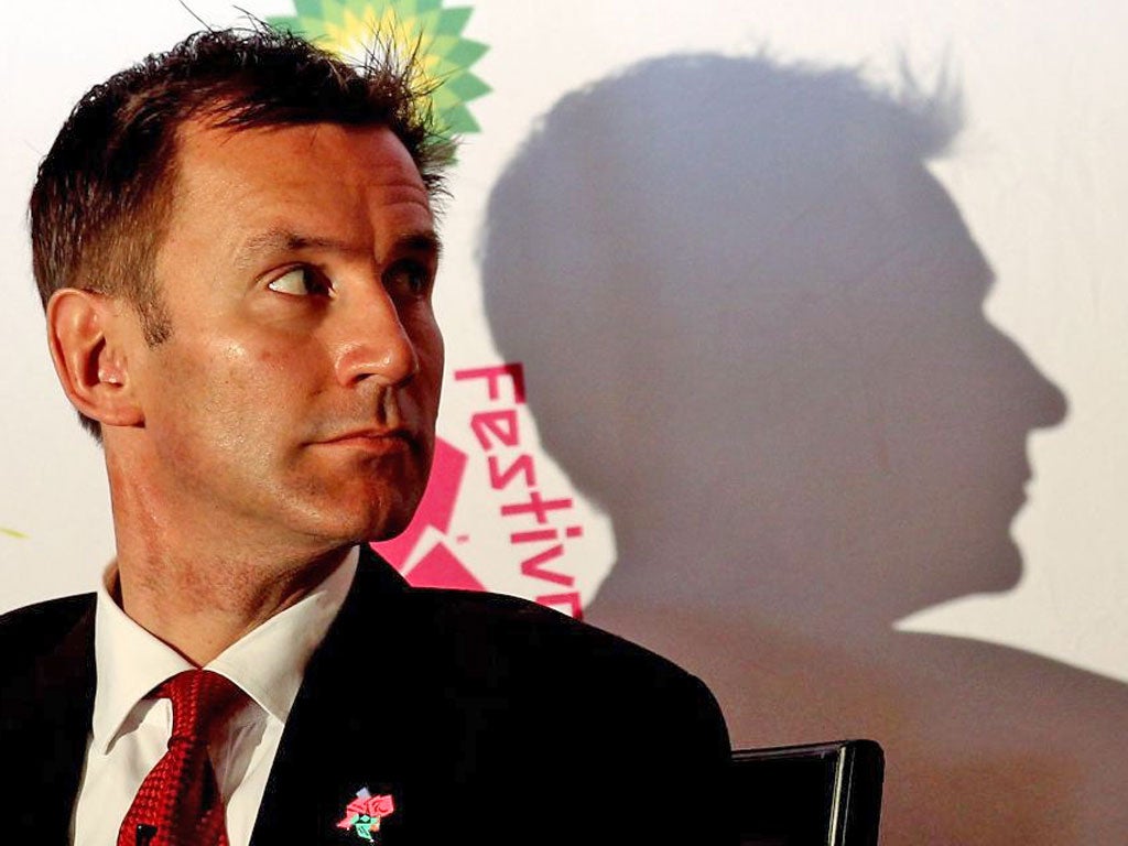 Jeremy Hunt attends the launch of the London 2012 Festival at the Tower of London yesterday