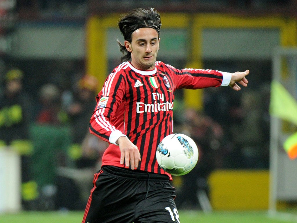 Alberto Aquilani is on loan at AC Milan