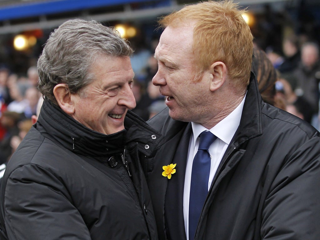 Roy Hodgson says he does not want to be responsible for Alex McLeish losing his job