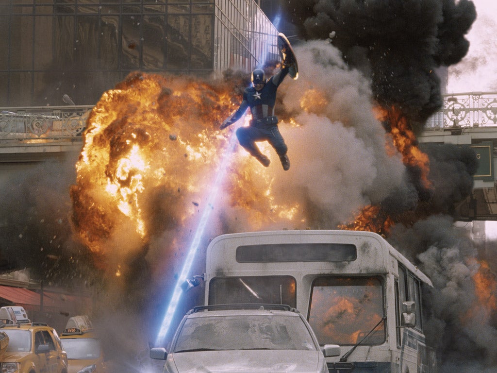 Captain America gets down to some heroic deeds in <i>Avengers Assemble</i>