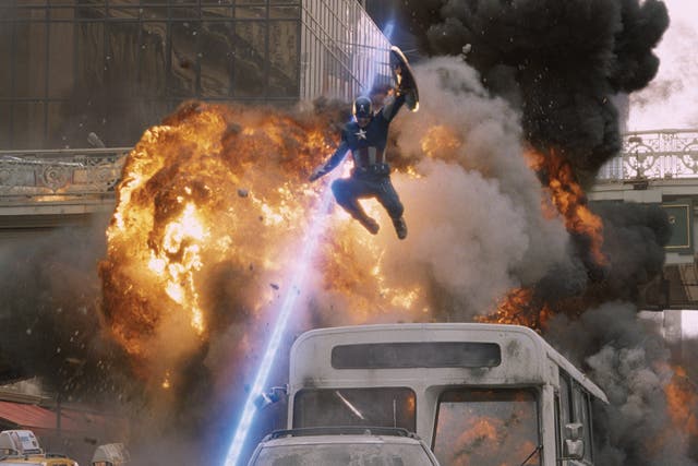 Captain America gets down to some heroic deeds in <i>Avengers Assemble</i>