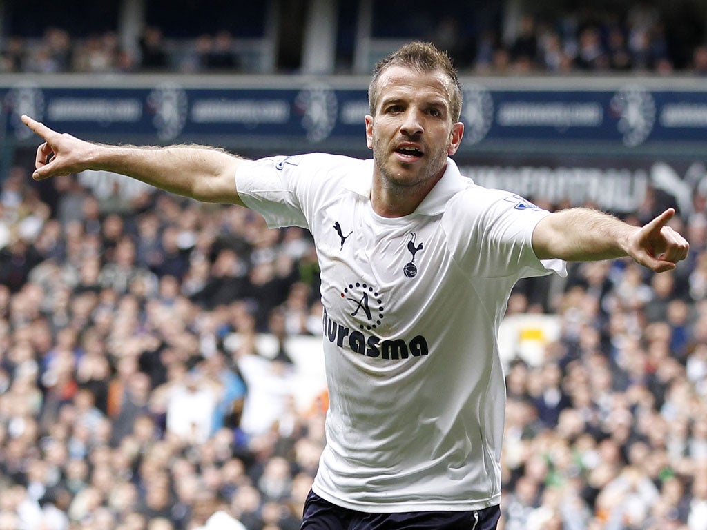 Rafael van der Vaart opened the scoring for Spurs after tapping it in on the 22nd minute.