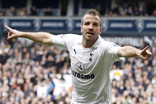 Rafael van der Vaart opened the scoring for Spurs after tapping it in on the 22nd minute.