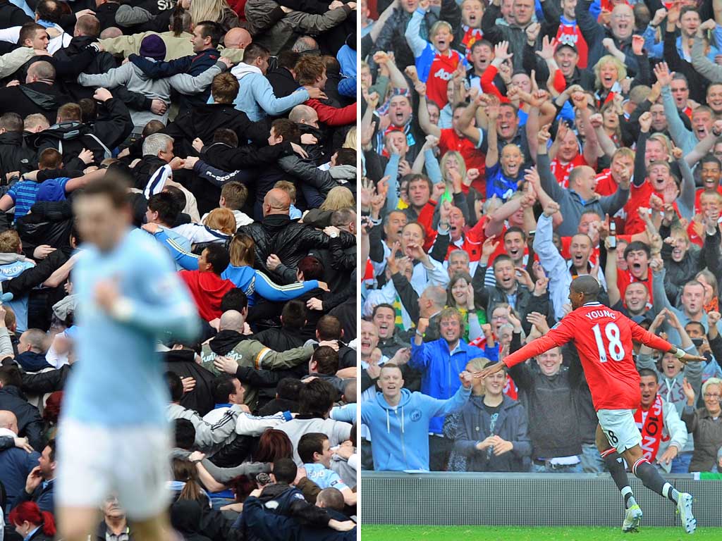 A pair of tickets for City v United was on offer last night for more than £4,500