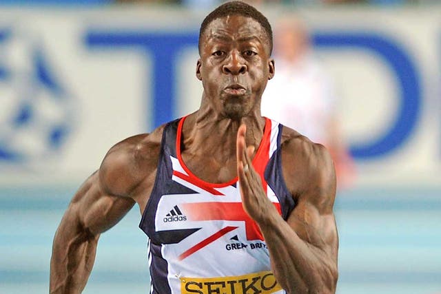 Britain's Dwain Chambers cleared to run in the London Olympics