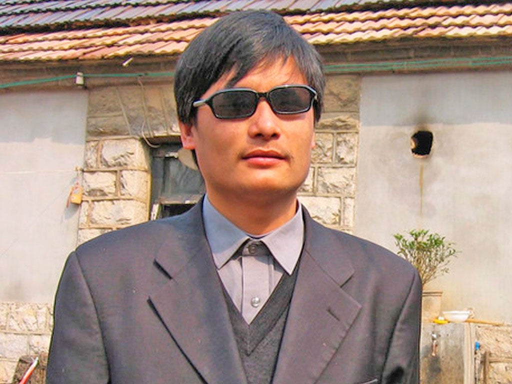 CHEN GUANGCHENG: The activist has angered authorities by exposing forced abortions and
sterilisations