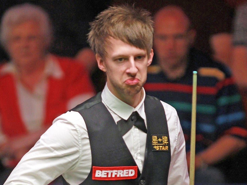 JUDD TRUMP: World No 2 and last year’s finalist
at The Crucible lost concluding four frames to go out 13-12