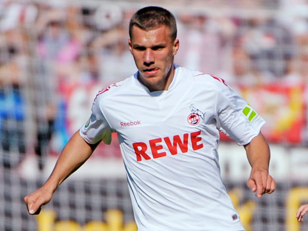 Lukas Podolski has enjoyed a prolific season with Cologne