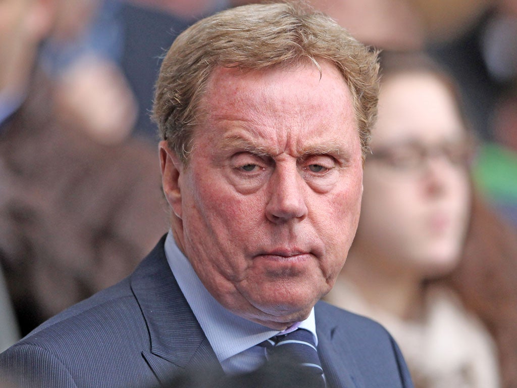 HARRY REDKNAPP: Manager’s priority now is to
sign a new contract with Tottenham
