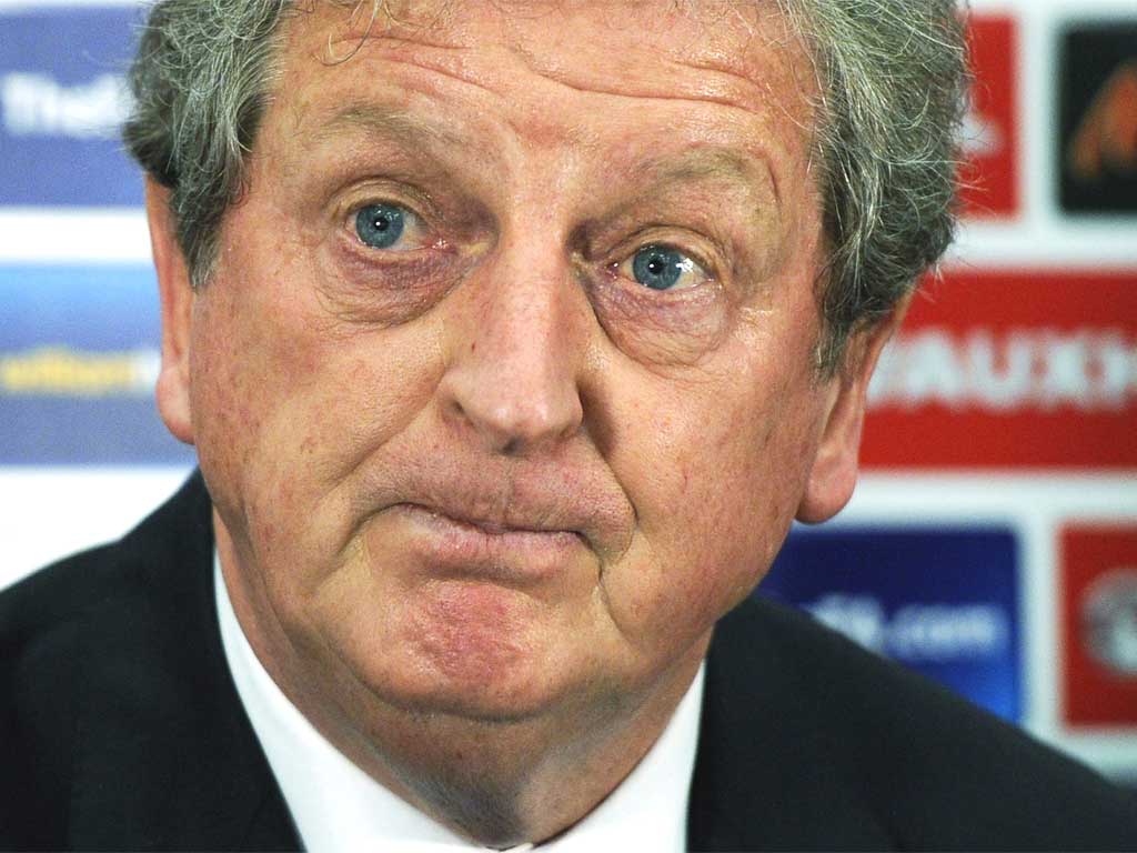 Roy Hodgson addresses the media after being announced as the new England manager