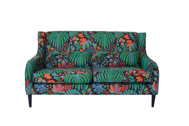 Terence Conran's formula is simple: choose a sofa, pick a fabric, and Content by Conran will create your perfect perch. Prints include the leafy number above. From £1,595, contentbyconran.com