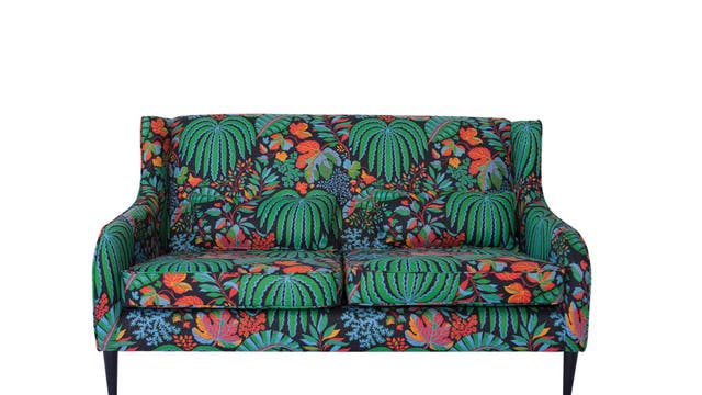 Terence Conran's formula is simple: choose a sofa, pick a fabric, and Content by Conran will create your perfect perch. Prints include the leafy number above. From £1,595, contentbyconran.com