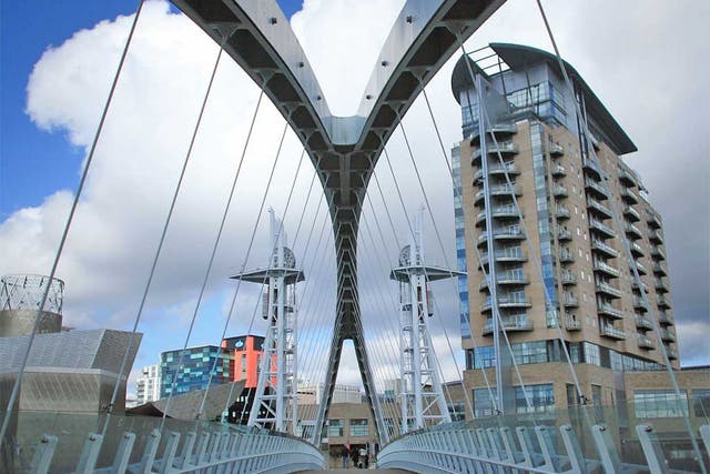 The Lowry: The arts complex was built 12 years ago and has led the regeneration of the Salford Quays. It is now the most popular attraction in Greater Manchester