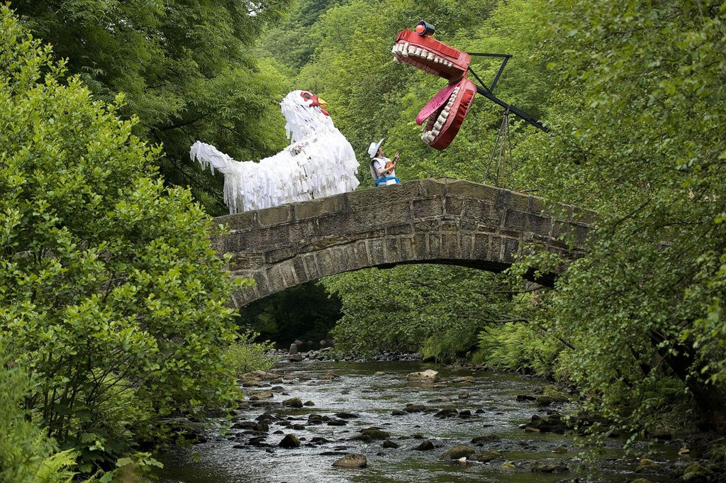 Defining a sense of place: Artwork from the 'Handmade Parade' at Hebden Bridge, West Yorkshire