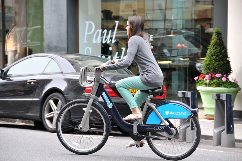 Ethical economics? London's rental 'Boris bike', sponsored by Barclays Bank