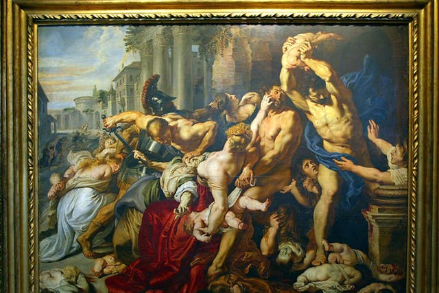 <b>Massacre Of The Innocents</b> by Peter Paul Rubens<br/>
Sold for 76.7 million US dollars at Sotheby's in London in July 2002