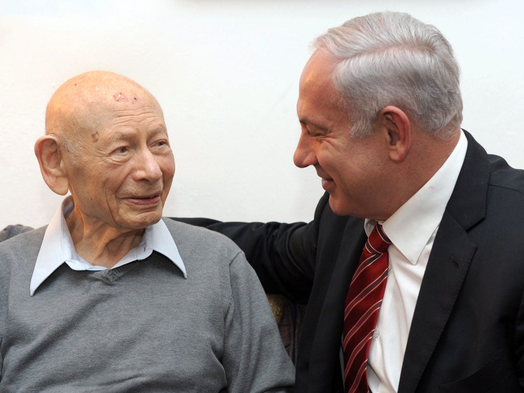 Netanyahu, left, with Benjamin in March; he believed his son was sometimes too pragmatic as prime minister