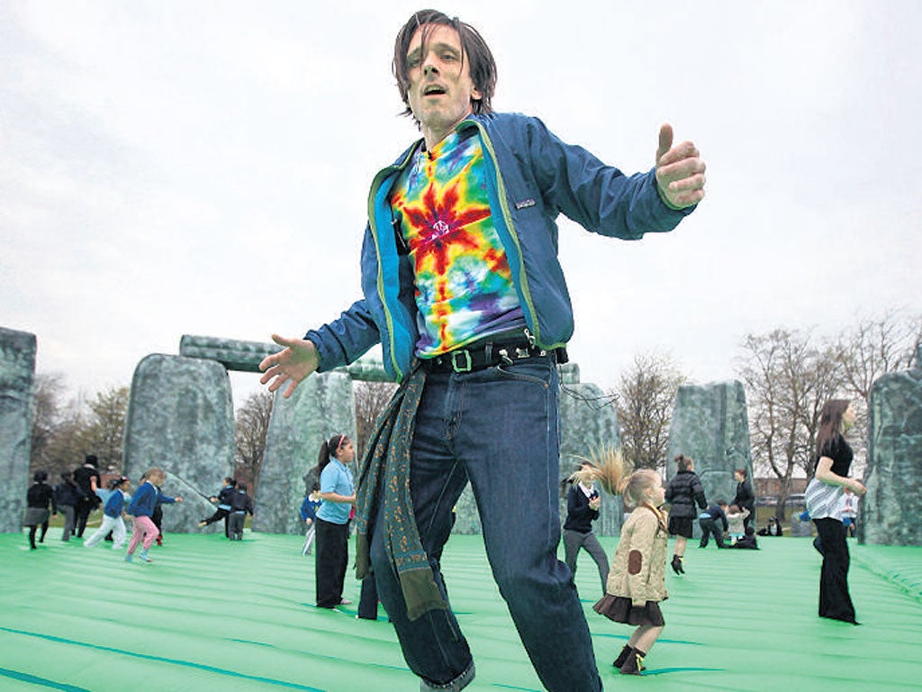 Key-stone hops: Jeremy Deller on his bouncy Stonehenge artwork for the Olympiad