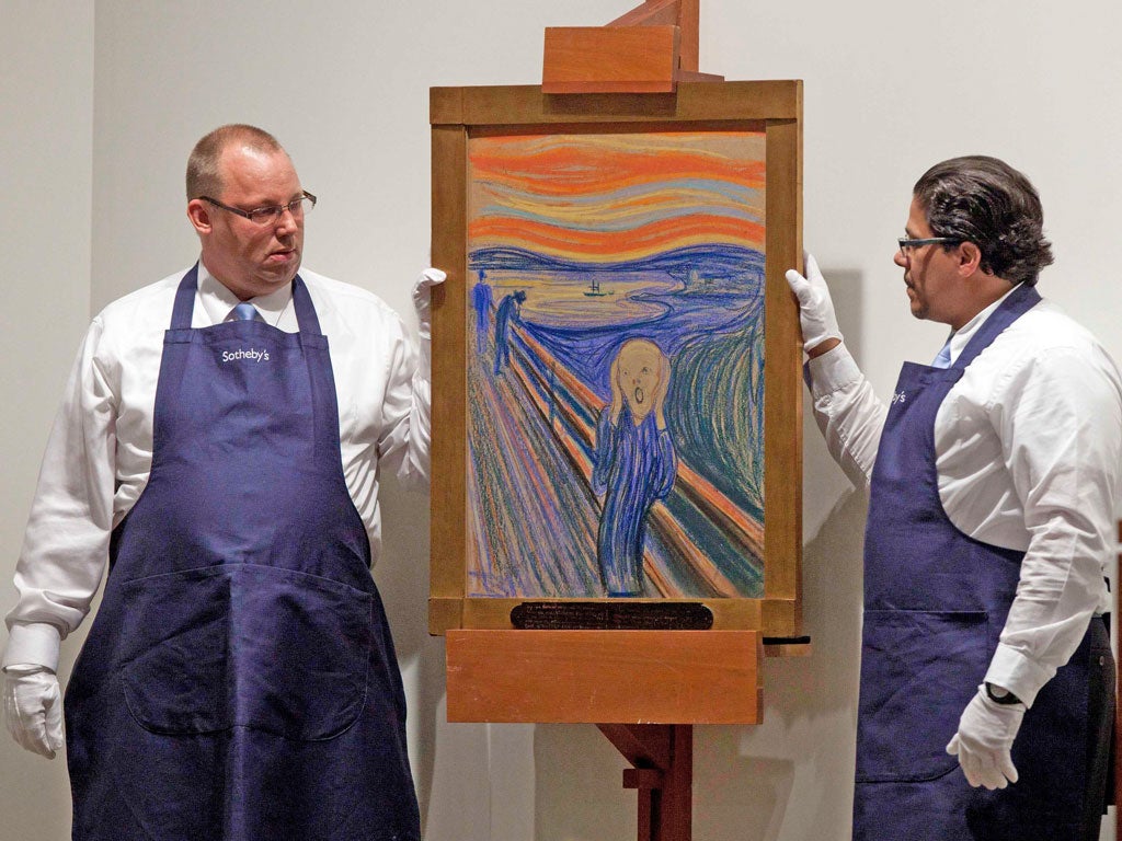 The Scream (Munch): Meyer took over 12 minutes, an age at auction, to secure the record sum paid ($119.9m) for Edvard Munch’s masterpiece