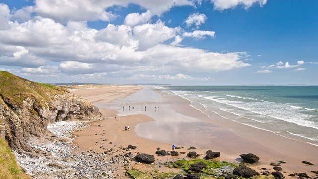 Shore footed: Pendine Sands