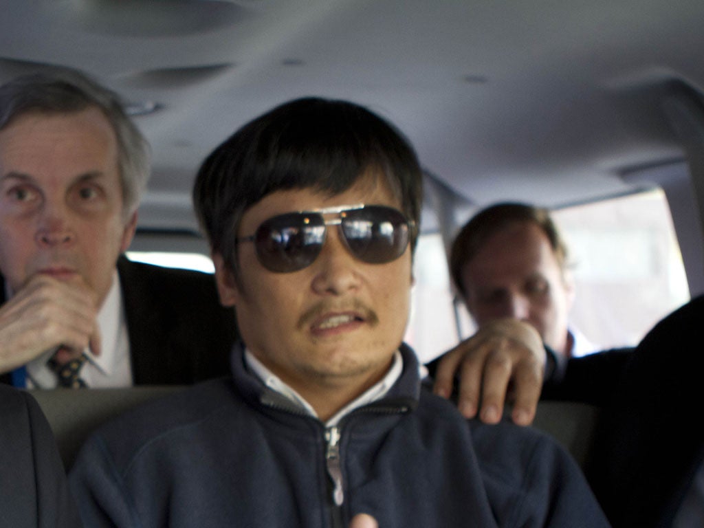 Chen Guangcheng: The lawyer told US lawmakers via mobile phone he had 'not had a
rest' for 10 years