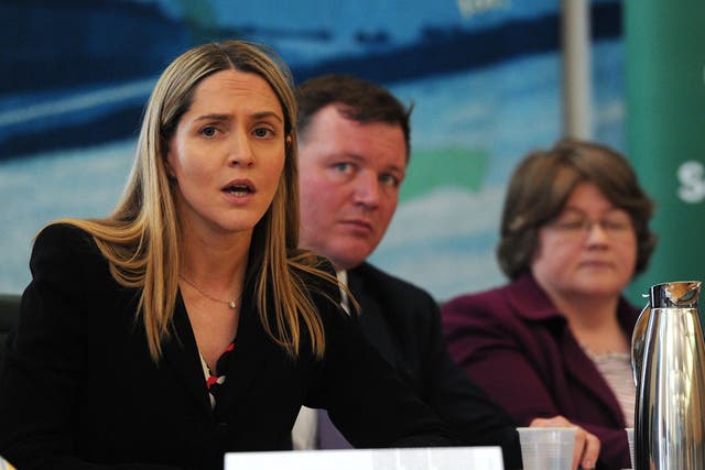 A Tory with cross-bench instincts: Louise Mensch MP at a press
conference on the Commons phone hacking report this week